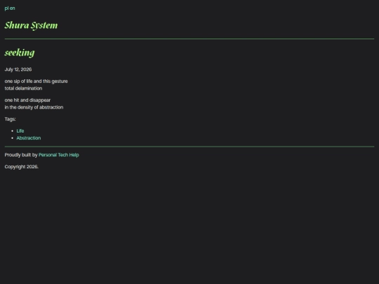 poems/seeking screenshot