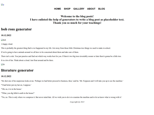 blog screenshot