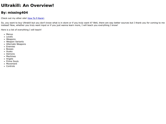 index screenshot