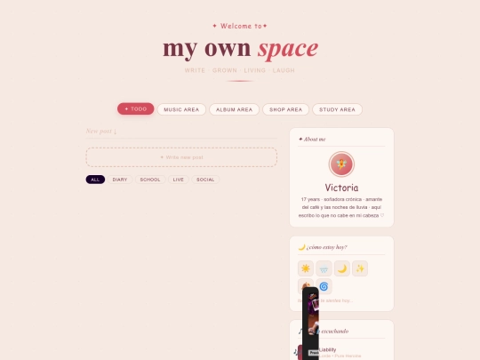mysite screenshot