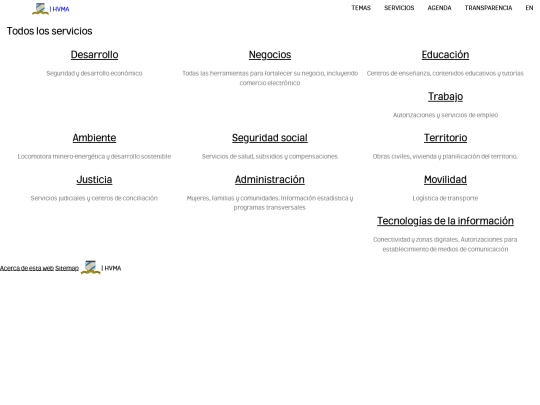 hvma/servicios screenshot