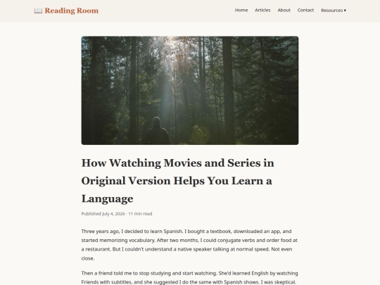 article-original-version-language-learning screenshot
