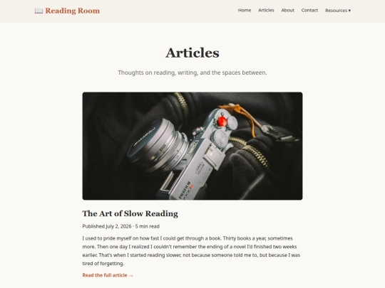 articles screenshot