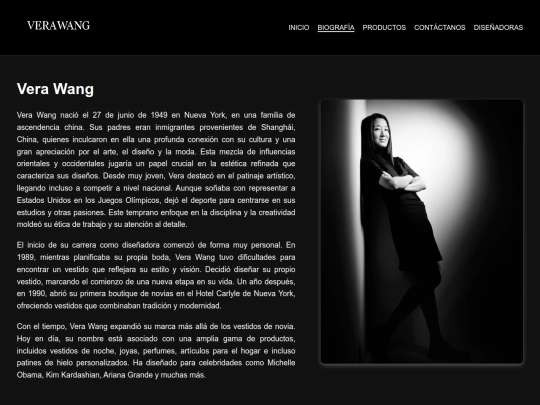 VeraWang/biografia screenshot