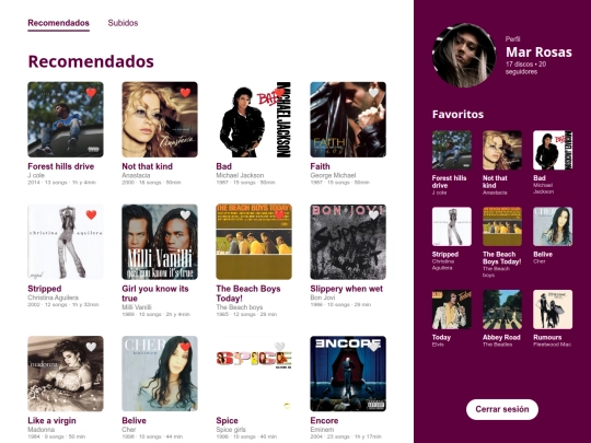 app musica/principal screenshot