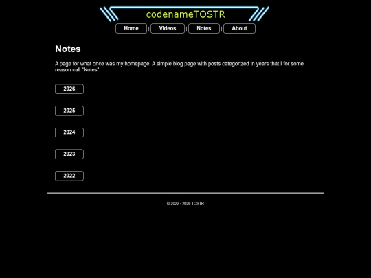 notes screenshot