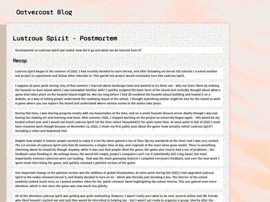 Post_LS_PostMortem screenshot