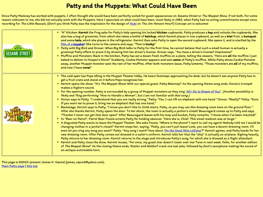 PattyMaloney/Muppets-what_if screenshot