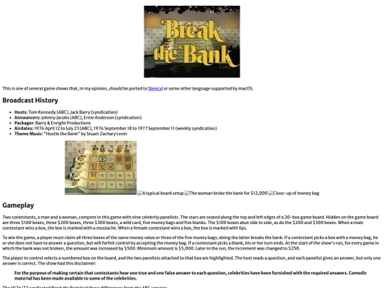 gameshow/BreakTheBank screenshot