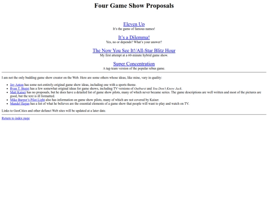 gameshow/proposals screenshot