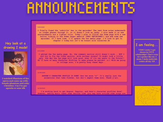 BTA/announcements screenshot