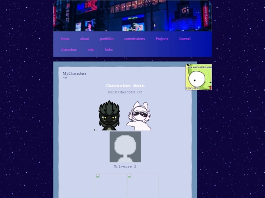mycharacters screenshot