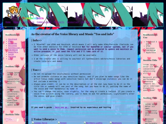 synthesizers screenshot