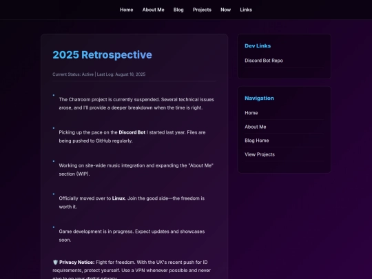 html/updates screenshot
