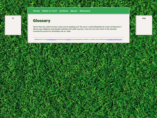 glossary screenshot