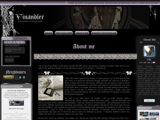 pages/about-me screenshot