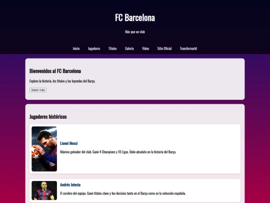 Barca screenshot