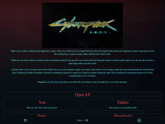 CYOA/Gastons Cyberpunk CYOA MOD screenshot