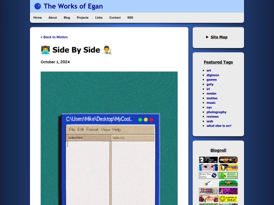 projects/motion/SideBySide screenshot