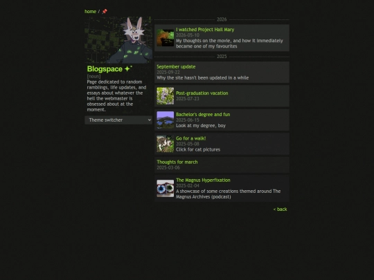 blog screenshot