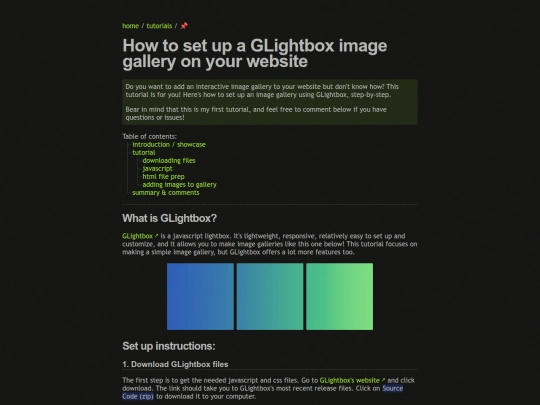 tutorials/glightbox-tutorial screenshot