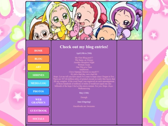 blog screenshot