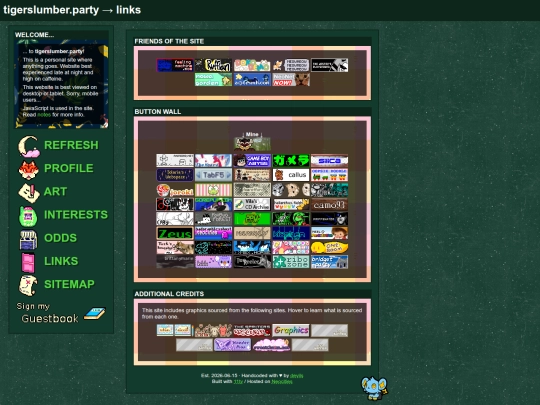 links screenshot