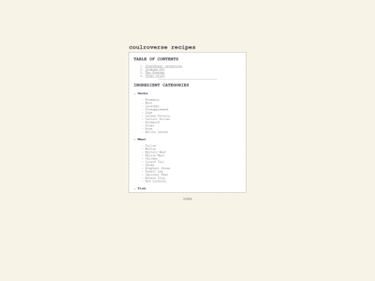 secrets/coulroverse-recipes screenshot