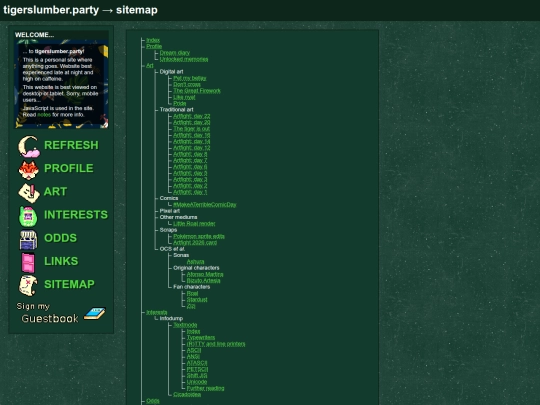 sitemap screenshot