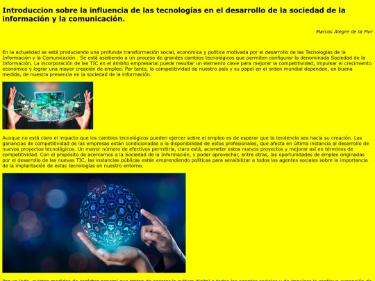 Influenciadelastecnologaseneldesarrollodelasociedaddelainformacinylacomunicacin/introduccion screenshot