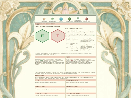Wayworn/playercheatsheet screenshot