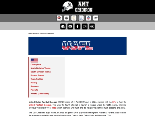 defunct-leagues/usfl screenshot