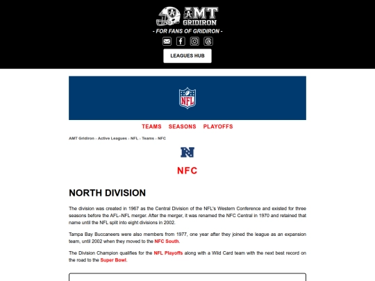 nfcnorth screenshot