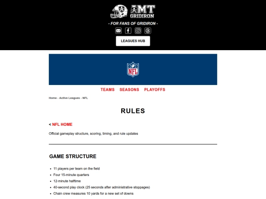 nflrules screenshot