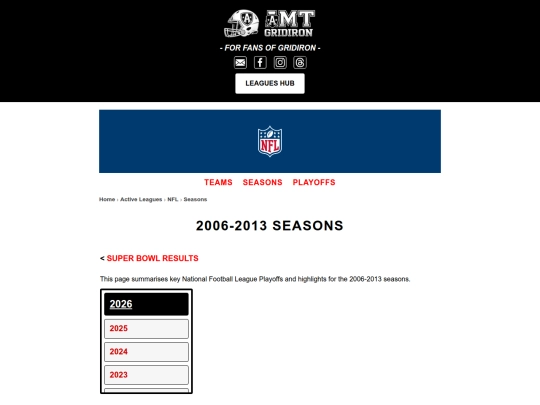 nflseasons2006-2013 screenshot
