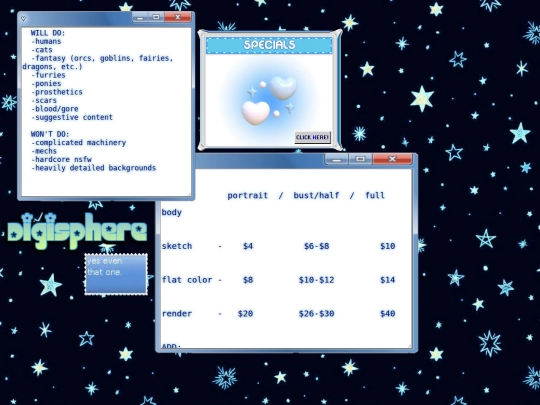 commissionsheet screenshot