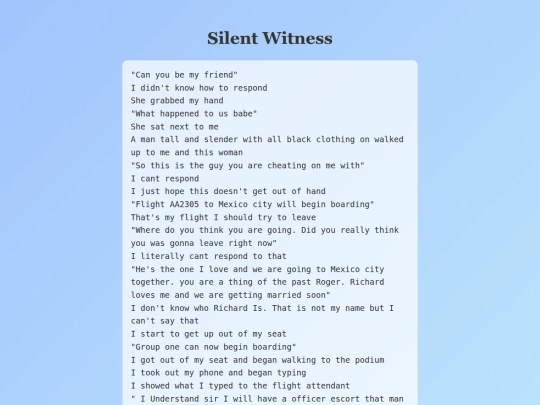 SilentWitness screenshot