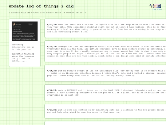 updateslog screenshot