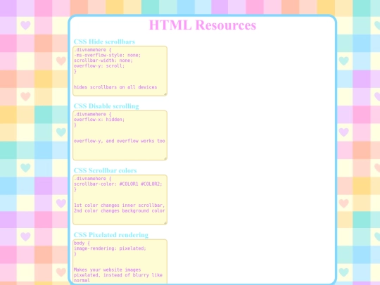 resources screenshot