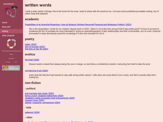 writing screenshot