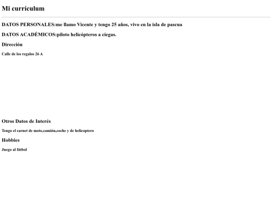 Currículum screenshot