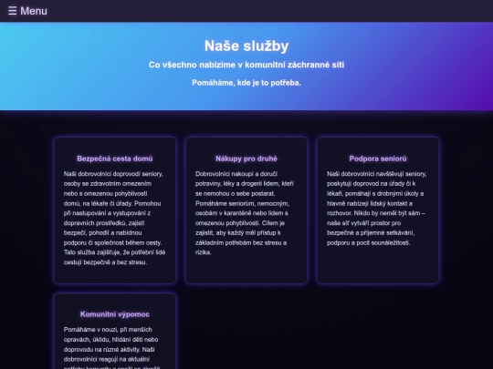 sluzby screenshot