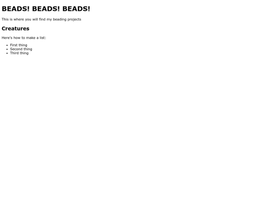 BEADING screenshot