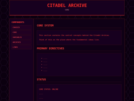 CORE screenshot