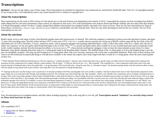 transcriptions screenshot