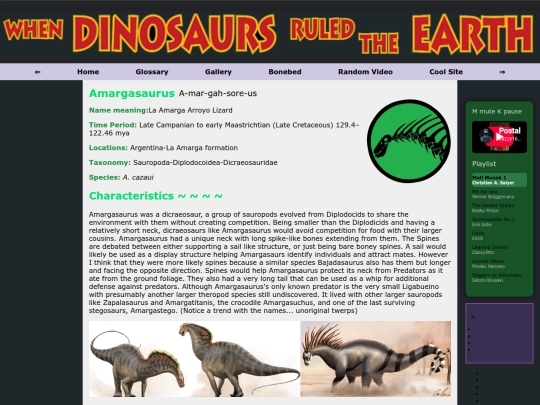 Mesozoic/Amargasaurus screenshot