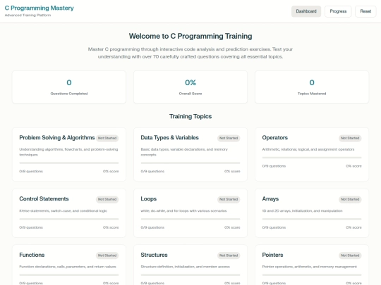 NCTU First year /Semester 2/c-programming-trainer screenshot