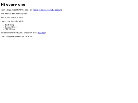 index screenshot