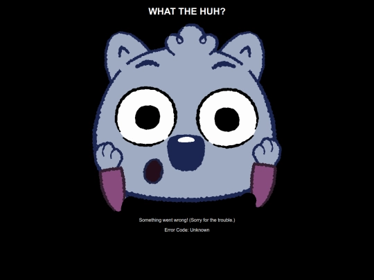 error screenshot