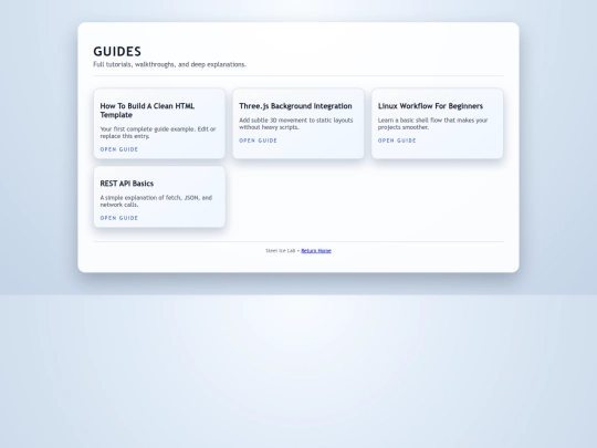 guides screenshot